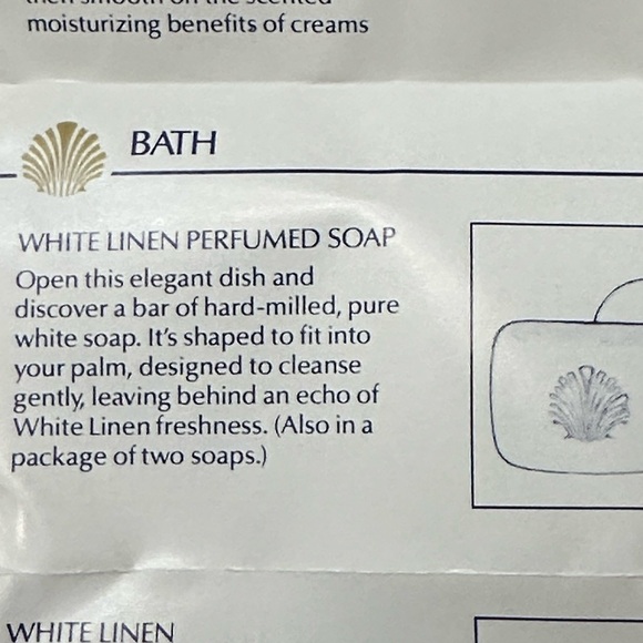 Estee Lauder White Linen Perfumed Soap and Decorative Soapdish - Picture 7 of 7